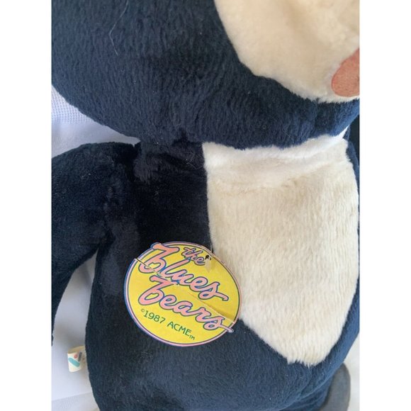 RARE Vtg The Blues Bears (Blues Brothers fame) 1987 ACME Stuffed Plush Bear SNL - Picture 3 of 12